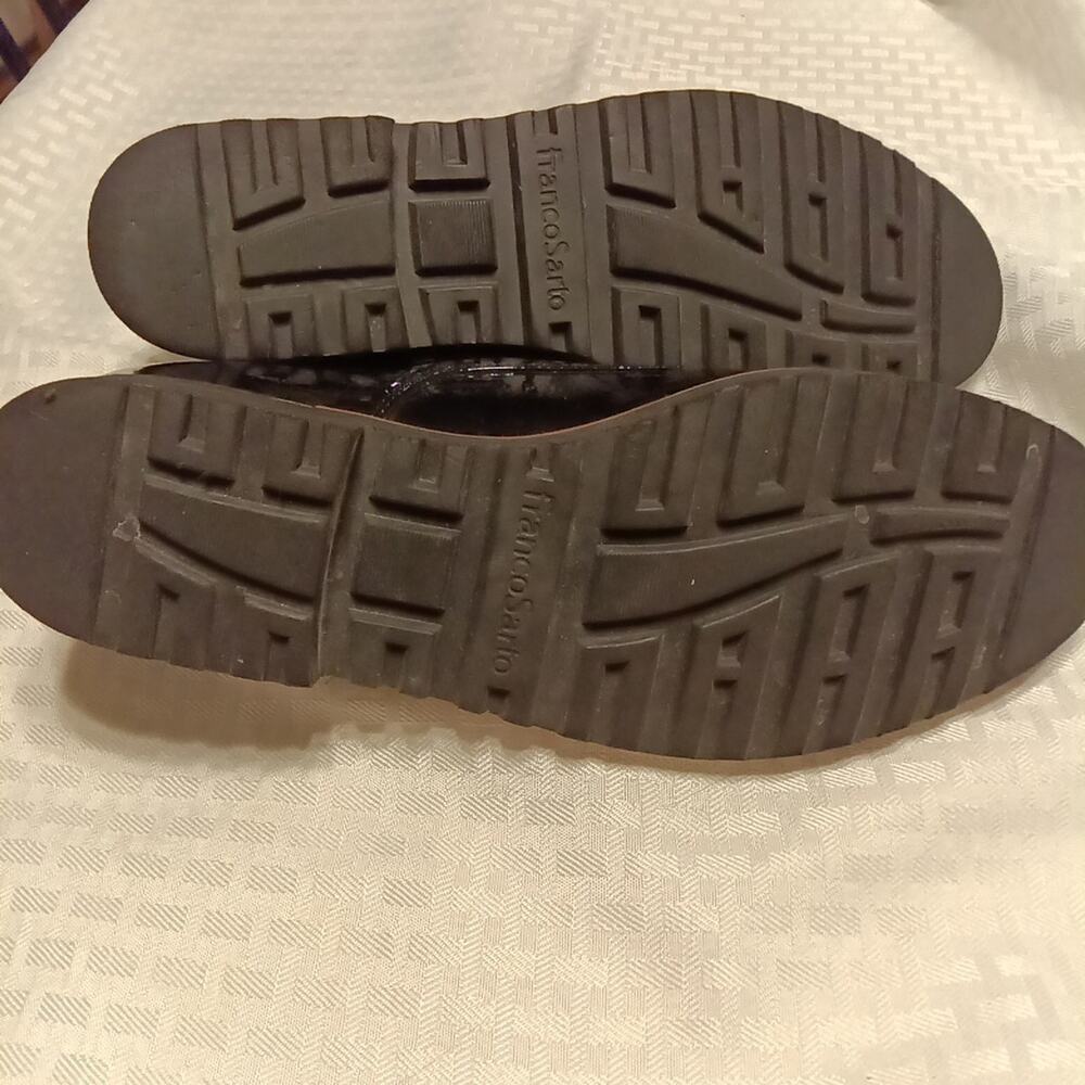 Franco Sarto Women's 9.5 M Patent Leather Carlees Black Loafers Preppy Academia - Picture 5 of 5